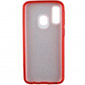 Чохол Silicone 3in1 Блискітки для Samsung A405 Galaxy A40 Червоний Чохол Silicone 3in1 Блискітки для Samsung A405 Galaxy A40 Червоний