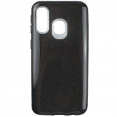 Чехол Silicone 3in1 Блёстки для Samsung A405 Galaxy A40 Чёрный Чехол Silicone 3in1 Блёстки для Samsung A405 Galaxy A40 Чёрный