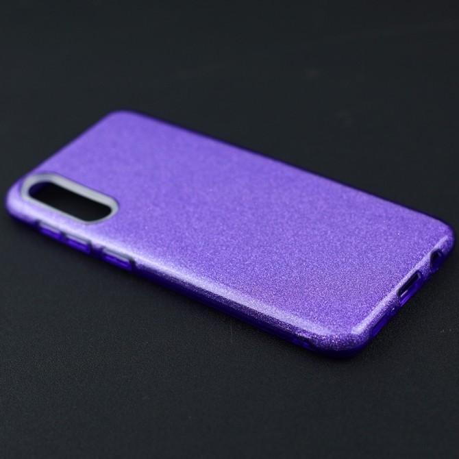 Чехол Silicone 3in1 Блёстки для Samsung A307/A505 Galaxy A30s/A50 Violet-3