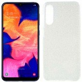 Чохол Silicone 3in1 Блискітки для Samsung A307/A505 Galaxy A30s/A50 Срібло