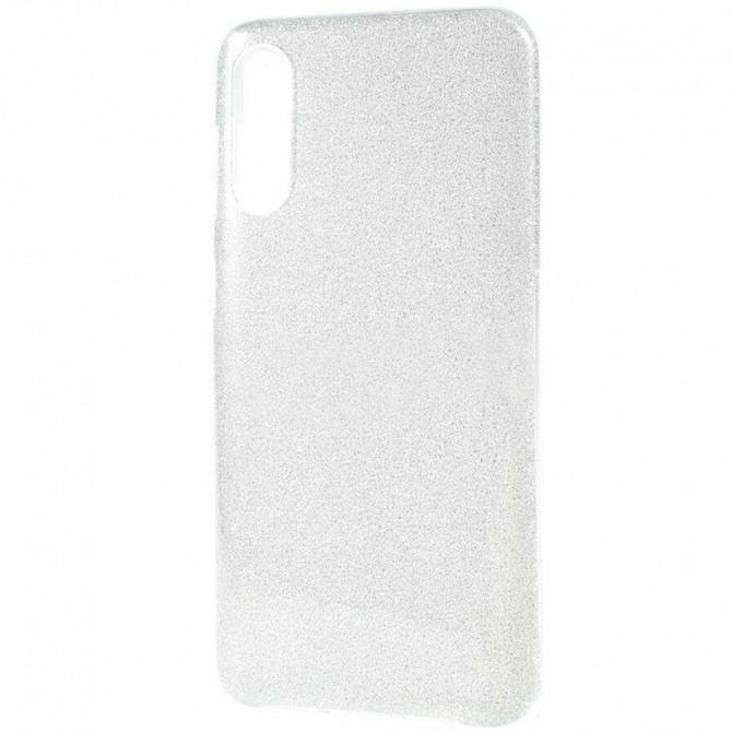 Чехол Silicone 3in1 Блёстки для Samsung A307/A505 Galaxy A30s/A50 Silver-2