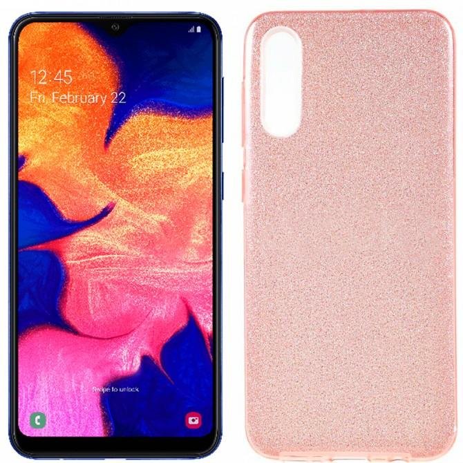 Чехол Silicone 3in1 Блёстки для Samsung A307/A505 Galaxy A30s/A50 Pink