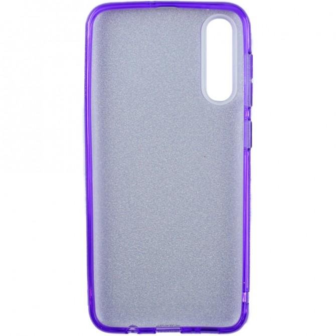 Чехол Silicone 3in1 Блёстки для Samsung A705 Galaxy A70 Violet-2