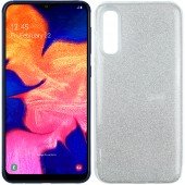 Чохол Silicone 3in1 Блискітки для Samsung A705 Galaxy A70 Срібло Чохол Silicone 3in1 Блискітки для Samsung A705 Galaxy A70 Срібло