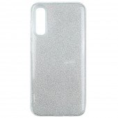 Чохол Silicone 3in1 Блискітки для Samsung A705 Galaxy A70 Срібло Чохол Silicone 3in1 Блискітки для Samsung A705 Galaxy A70 Срібло