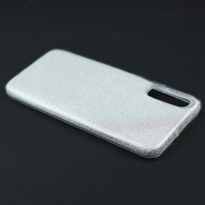 Чехол Silicone 3in1 Блёстки для Samsung A705 Galaxy A70 Silver-4