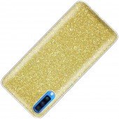 Чохол Silicone 3in1 Блискітки для Samsung A705 Galaxy A70 Золотий Чохол Silicone 3in1 Блискітки для Samsung A705 Galaxy A70 Золотий