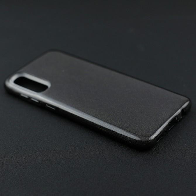 Чехол Silicone 3in1 Блёстки для Samsung A705 Galaxy A70 Чёрный-3