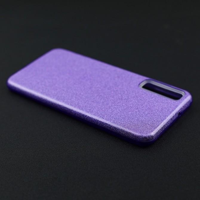 Чехол Silicone 3in1 Блёстки для Samsung A750 Galaxy A7 2018 Violet-4