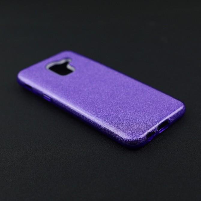 Чехол Silicone 3in1 Блёстки для Samsung J600 Violet-3