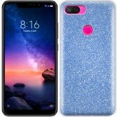 Чохол Silicone 3in1 Блискітки для Xiaomi Mi8 Lite Синій Чохол Silicone 3in1 Блискітки для Xiaomi Mi8 Lite Синій