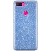 Чохол Silicone 3in1 Блискітки для Xiaomi Mi8 Lite Синій Чохол Silicone 3in1 Блискітки для Xiaomi Mi8 Lite Синій