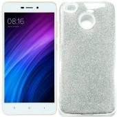 Чехол Silicone 3in1 Блёстки для Xiaomi Redmi 4x Silver