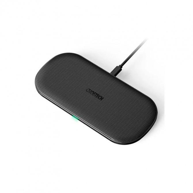 Бездротовий зарядний пристрій Choetech 5-Coil Dual Fast Wireless Charger-1