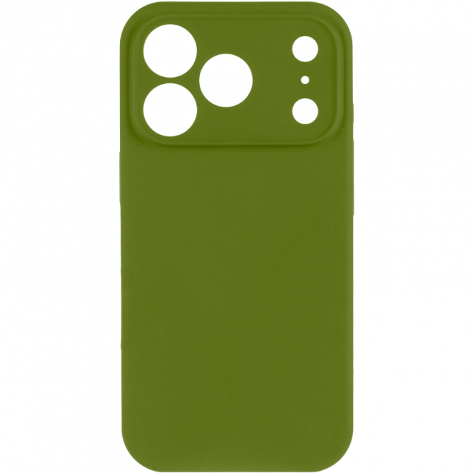 Силиконовый чехол для iPhone 17 Pro Dark Olive FULL (NO LOGO)