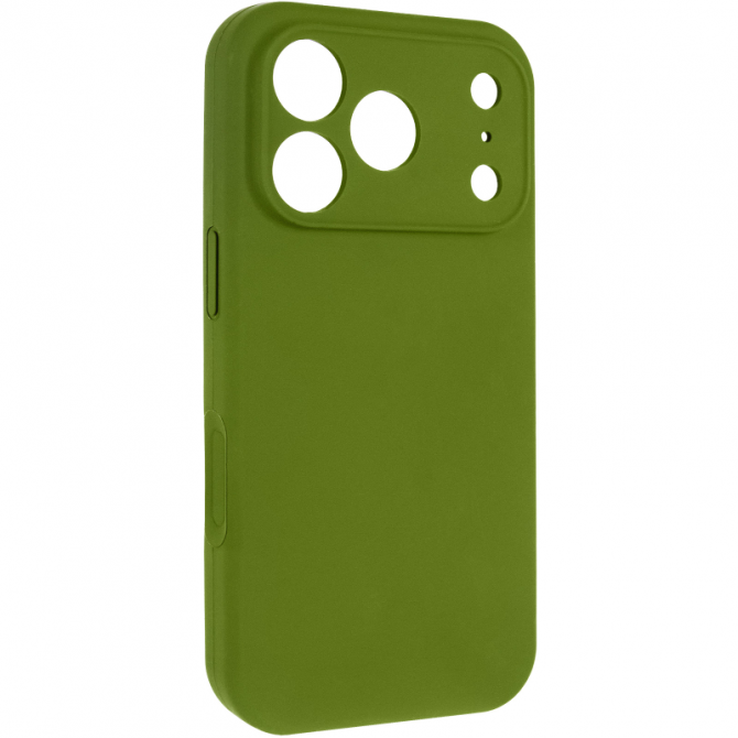 Силиконовый чехол для iPhone 17 Pro Dark Olive FULL (NO LOGO)-1