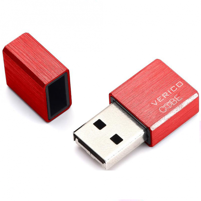 Флеш пам'ять Verico USB 8Gb MiniCube Червоний-3