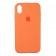 Оригинальный силиконовый чехол для iPhone Xr светло Персиковый