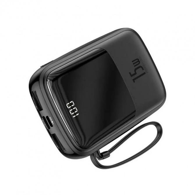Повербанк Baseus Q Pow with Lightning 3A 15W (10000mAh) Black (PPQD-B)-1