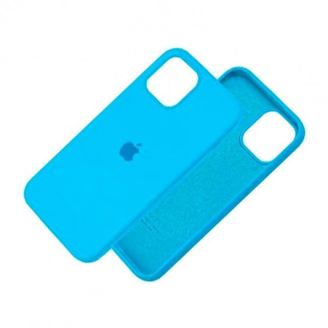 Оригінальний силіконовий чохол для iPhone 12 Pro Max Блакитний-2