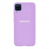 Чохол накладка Original Soft Case Samsung A125 Galaxy A12 Ліловий FULL
