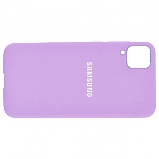 Чехол накладка Original Soft Case Samsung A125 Galaxy A12 Лиловый FULL-1