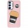 Чохол TPU Leather Toys для Samsung Galaxy A36 5G / A56 5G (Coffee / Pink)