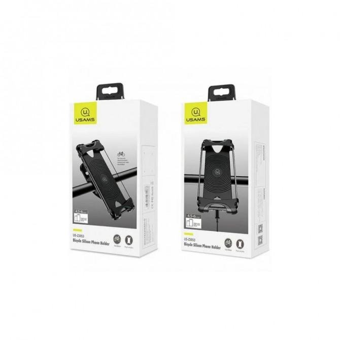Холдер для велосипеда Holder US-ZJ053 Silicon Phone Holder Black-2