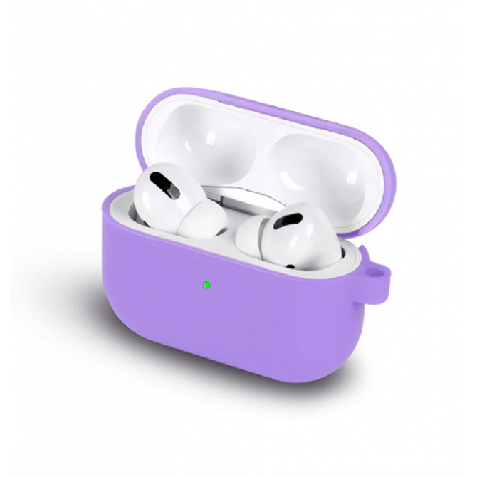 Чехол Silicone Protective Case For Airpods Pro Purple-1