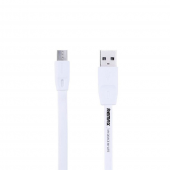 Кабель Remax Full Speed RC-001m microUSB Білий 1m (5-011)