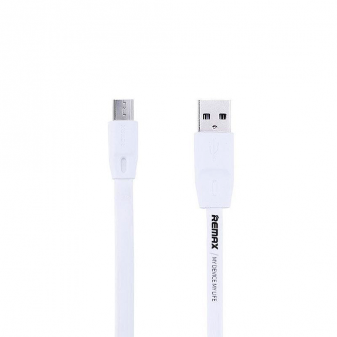Кабель Remax (OR) Full Speed RC-001m microUSB Белый 1m (5-011)