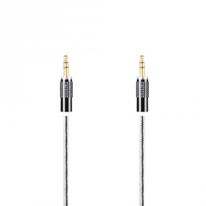 Кабель Economic PVC Metal 3,5"-3.5" 1m Aux Чорний