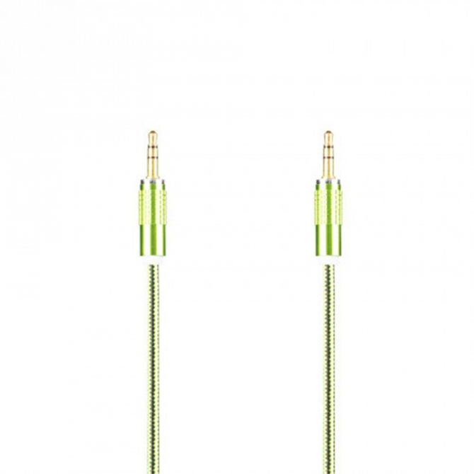 Кабель Economic PVC Metal 3,5"-3.5" 1m Aux Зелений