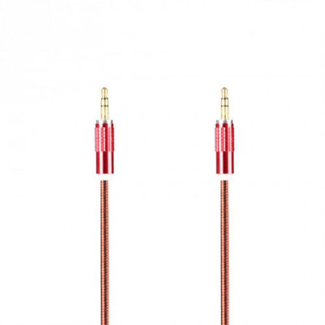 Кабель Economic PVC Metal 3,5"-3.5" 1m Aux Червоний