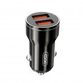 АЗП XO CC48 2.4A/2 USB Fast charger + Type-C Cable Black АЗП XO CC48 2.4A/2 USB Fast charger + Type-C Cable Black