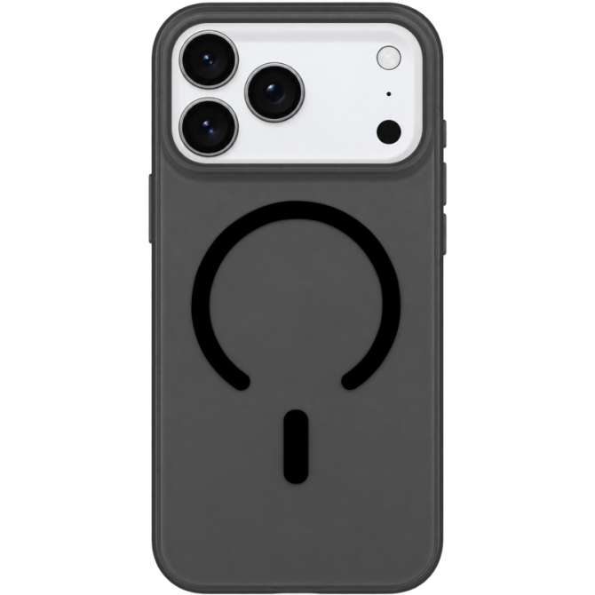 Чехол PC Matte Color with Magnetic Fit для Apple iPhone 17 Pro Max / 18 Pro Max (6.9") (Black)