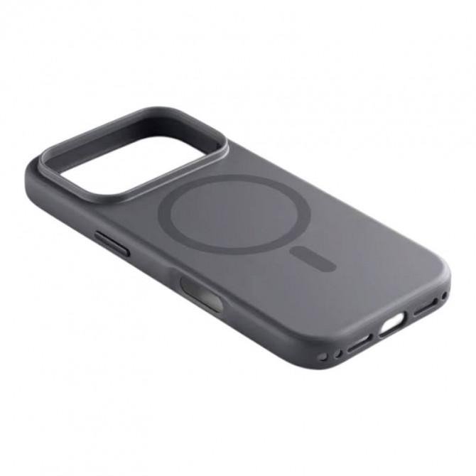 Чехол PC Matte Color with Magnetic Fit для Apple iPhone 17 Pro Max / 18 Pro Max (6.9") (Black)-1