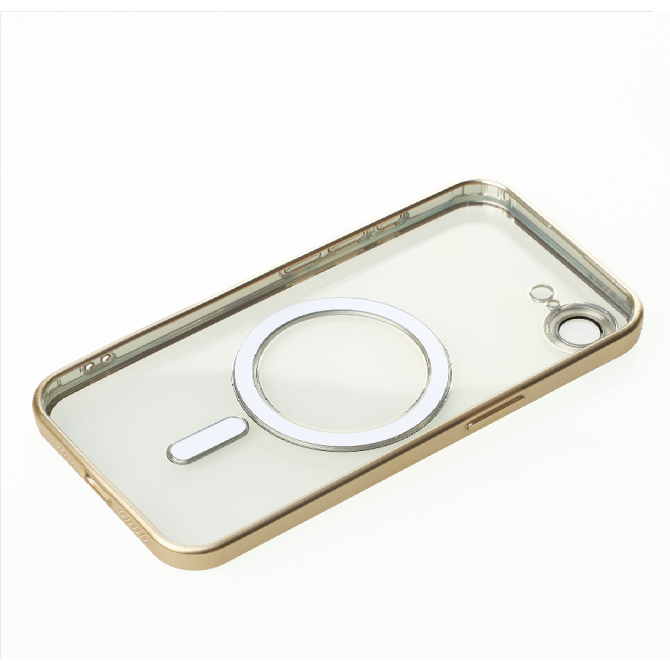 Силиконовый чехол SHINING with MagSafe для iPhone 16e Золотой-1