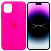 Оригинальный силиконовый чехол для iPhone 14 Pro Bright Pink FULL Оригинальный силиконовый чехол для iPhone 14 Pro Bright Pink FULL