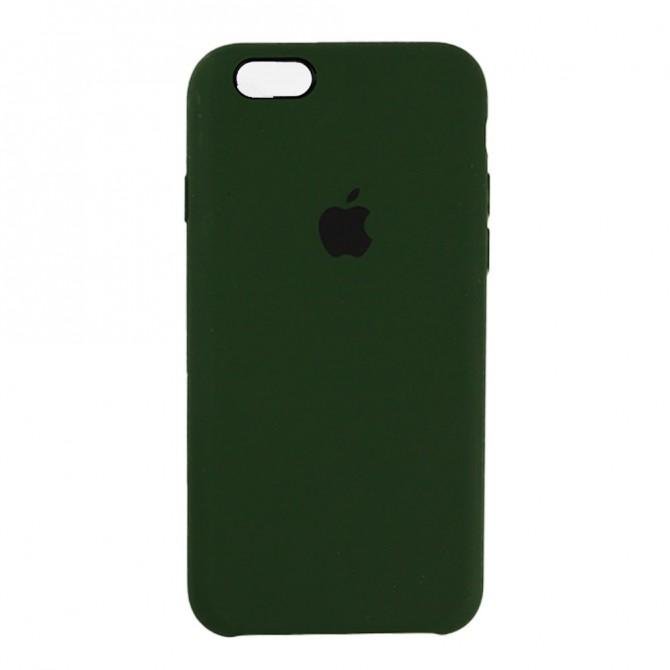 Чехол силиконовый для iPhone 6/6s Темно Зеленый-1