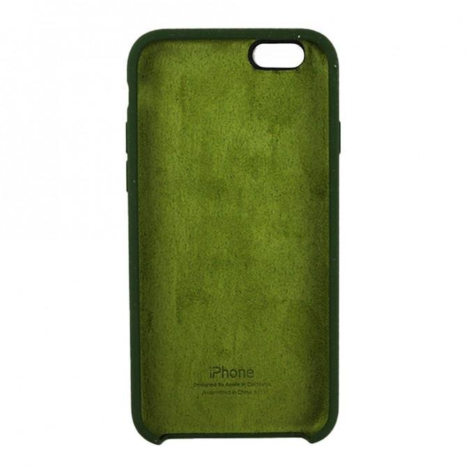 Чехол силиконовый для iPhone 6/6s Темно Зеленый-2