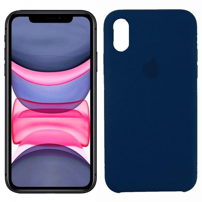 Чохол силіконовий для iPhone X/Xs Індіго