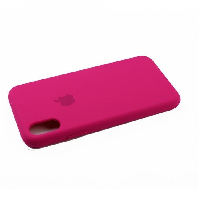 Чехол силиконовый для iPhone Xr Малиновый-4