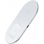 Беспроводное зарядное устройство Baseus Simple 2in1 Pro Edition (WXJK-C02) White (Phone + Pods) Беспроводное зарядное устройство Baseus Simple 2in1 Pro Edition (WXJK-C02) White (Phone + Pods)