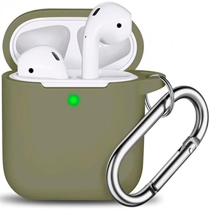 U-Like Silicone Protective Case For Airpods Olive