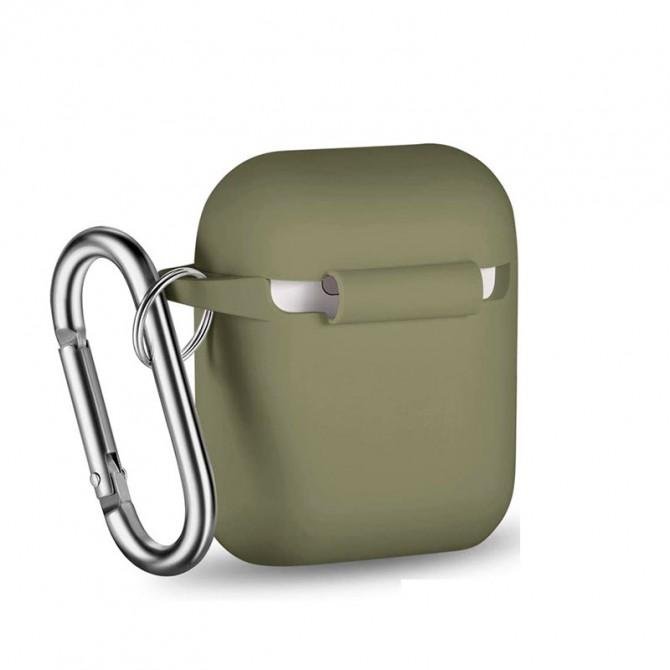U-Like Silicone Protective Case For Airpods Olive-1