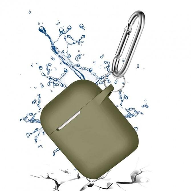 U-Like Silicone Protective Case For Airpods Olive-2