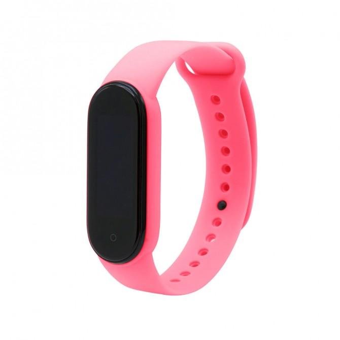 Ремінець для Xiaomi Mi Band 3/4 (Silicon) Рожевий