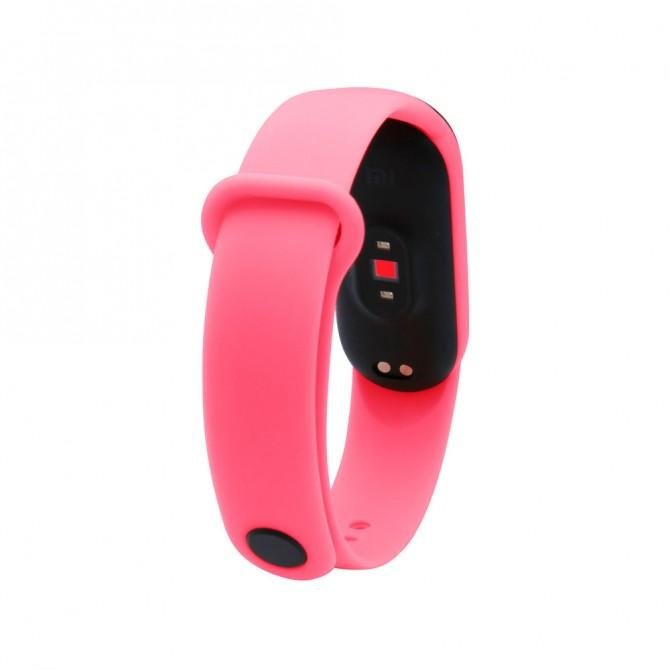 Ремінець для Xiaomi Mi Band 3/4 (Silicon) Рожевий-1