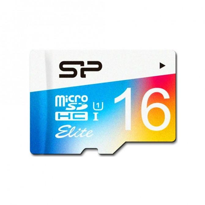Карта памяти Silicon Power MicroSDHC 16GB Class10 UHS-I Белый